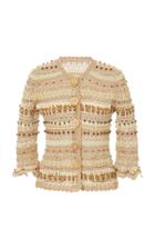 Moda Operandi Dolce & Gabbana Embellished Open-knit Jacket Size: 38