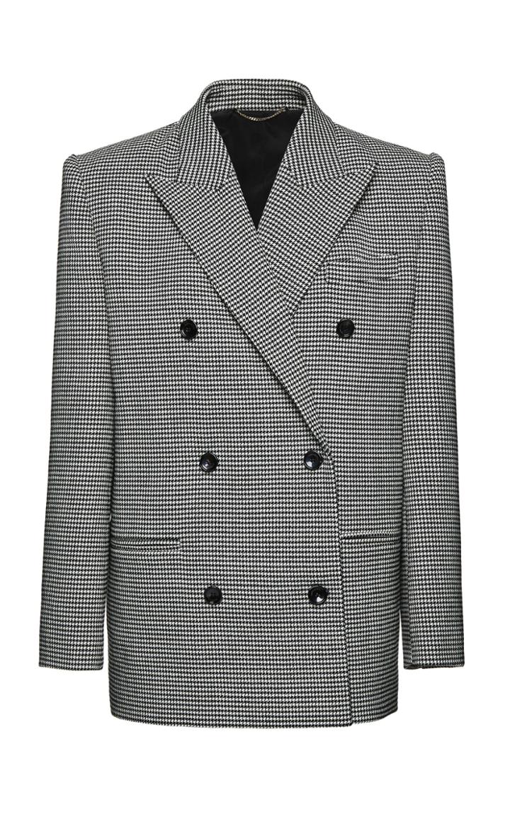 Moda Operandi Magda Butrym Houndstooth Wool-blend Blazer