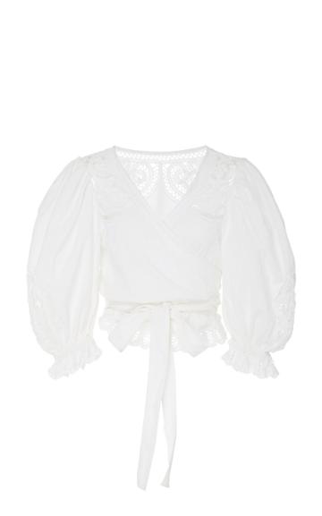Loveshackfancy Domino Linen Top