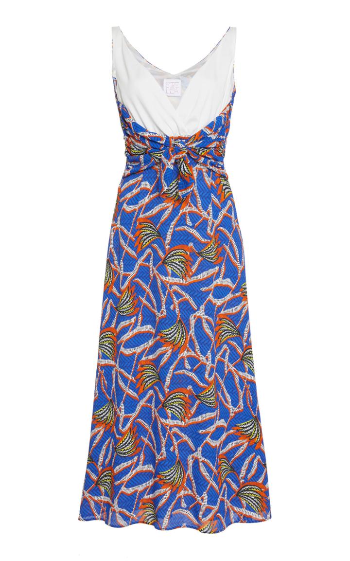 Stella Jean Sleeveless Midi Dress