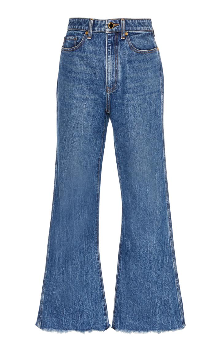 Khaite Gabbie Rigid High-rise Flared Jeans