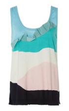 Delpozo Grosgrain Knit Tank Top