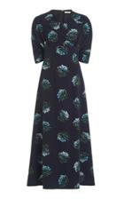 Moda Operandi Emilia Wickstead Olga Wrap-front Floral Stretch-georgette Midi Dress