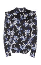 Veronica Beard Carleton Floral-printed Silk-blend Top