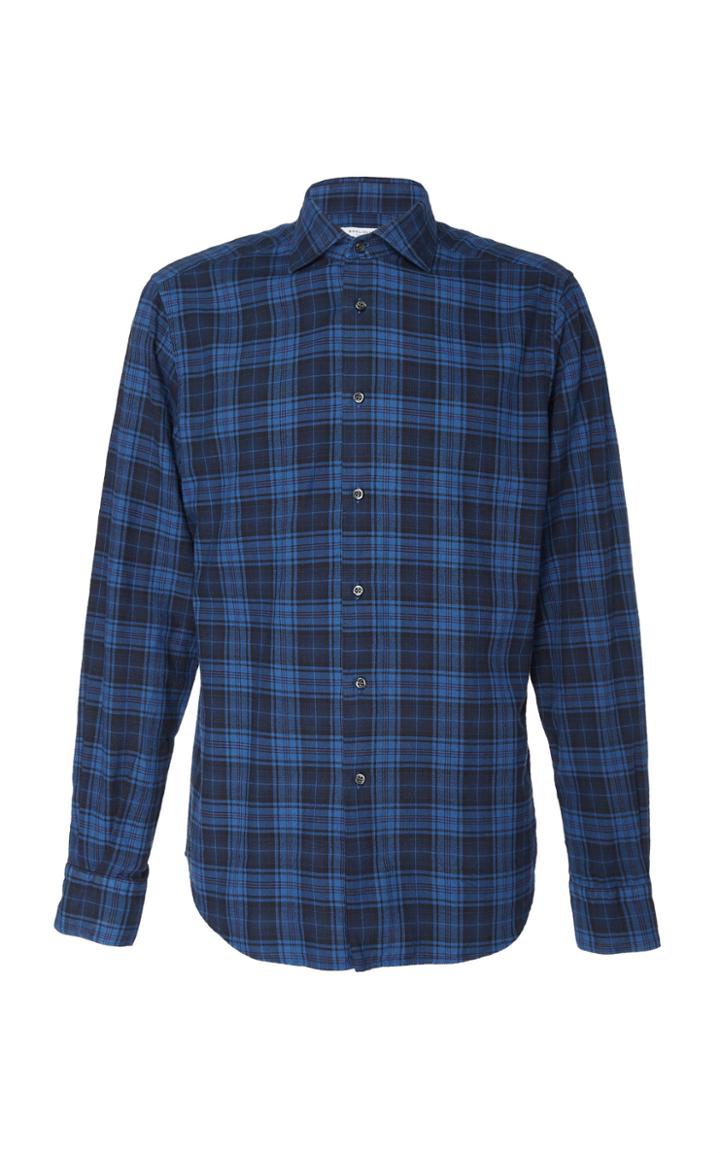 Boglioli Plaid Sport Shirt