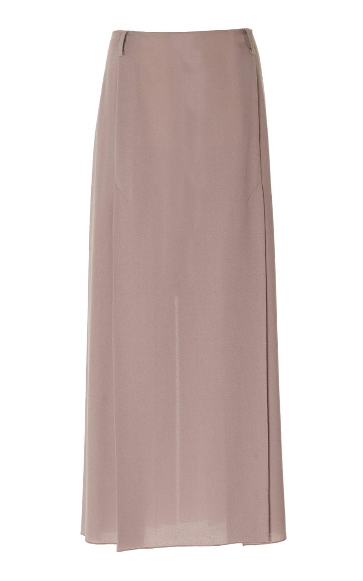 Roland Mouret Amalfi Belted Wool-blend Midi Skirt