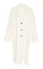 Sea Grid Linen Coat