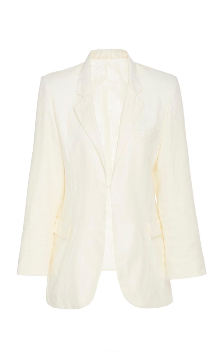Alix Of Bohemia Limited Edition Freeman Ivory Linen Jacket With Lariat