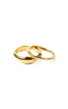 Moda Operandi Flash Jewellery Gold Waves Ring Set