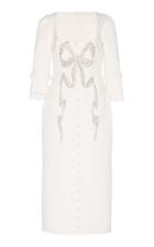 Sandra Mansour Neige Satin Midi Dress