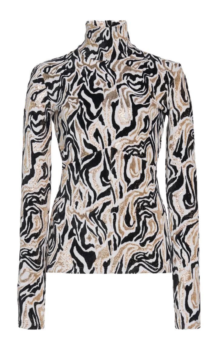 Moda Operandi Paco Rabanne Jacquard Lurex Turtleneck