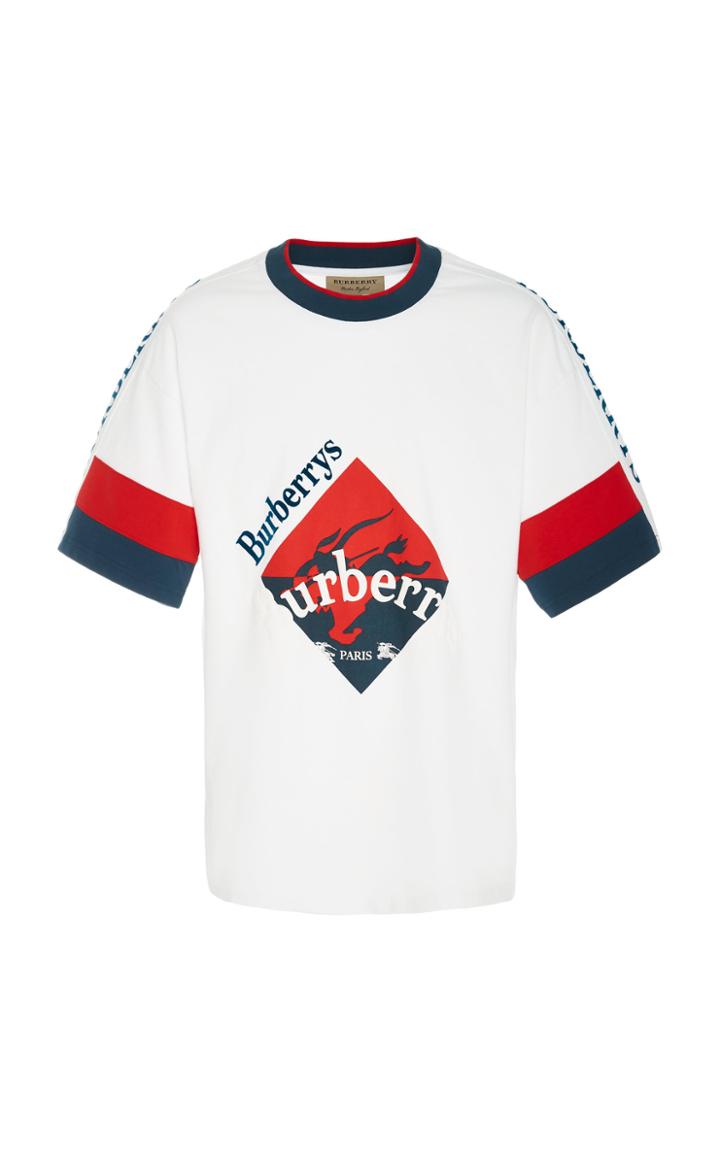 Burberry Logo Cotton Skater Shirt