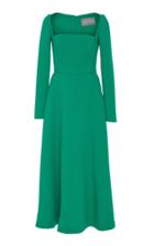 Lela Rose Open Neck A-line Dress