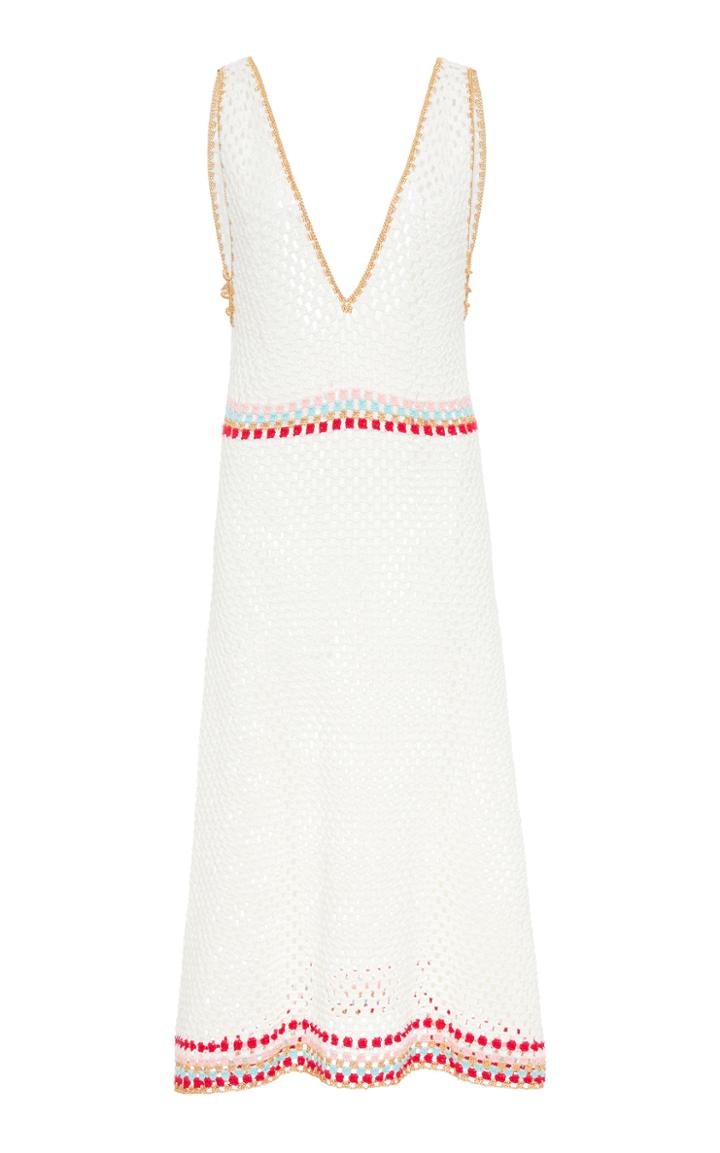 My Beachy Side Crocheted Cotton Midi Dress