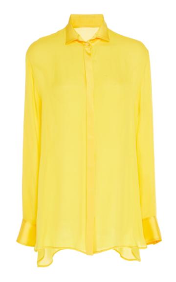Arj Yaz Long Line Silk Top