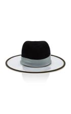 D'estree Wide Brim Vinyl And Rabbit-felt Hat