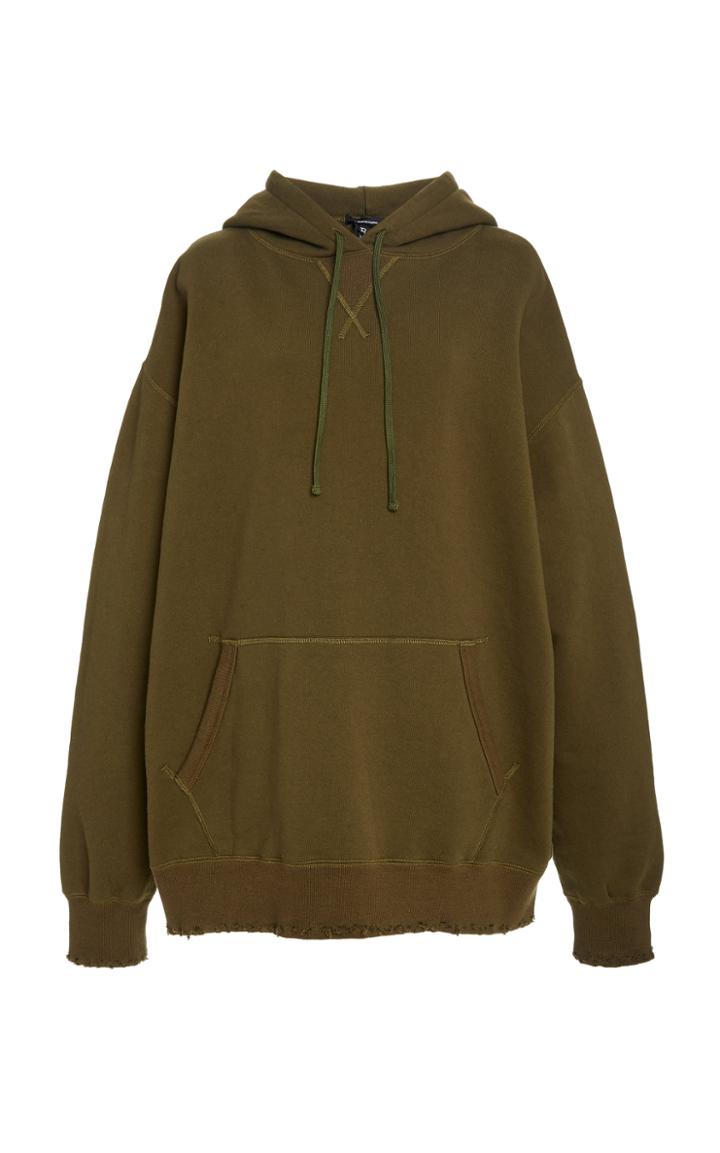 Moda Operandi R13 Oversized Distressed Jersey Hoodie
