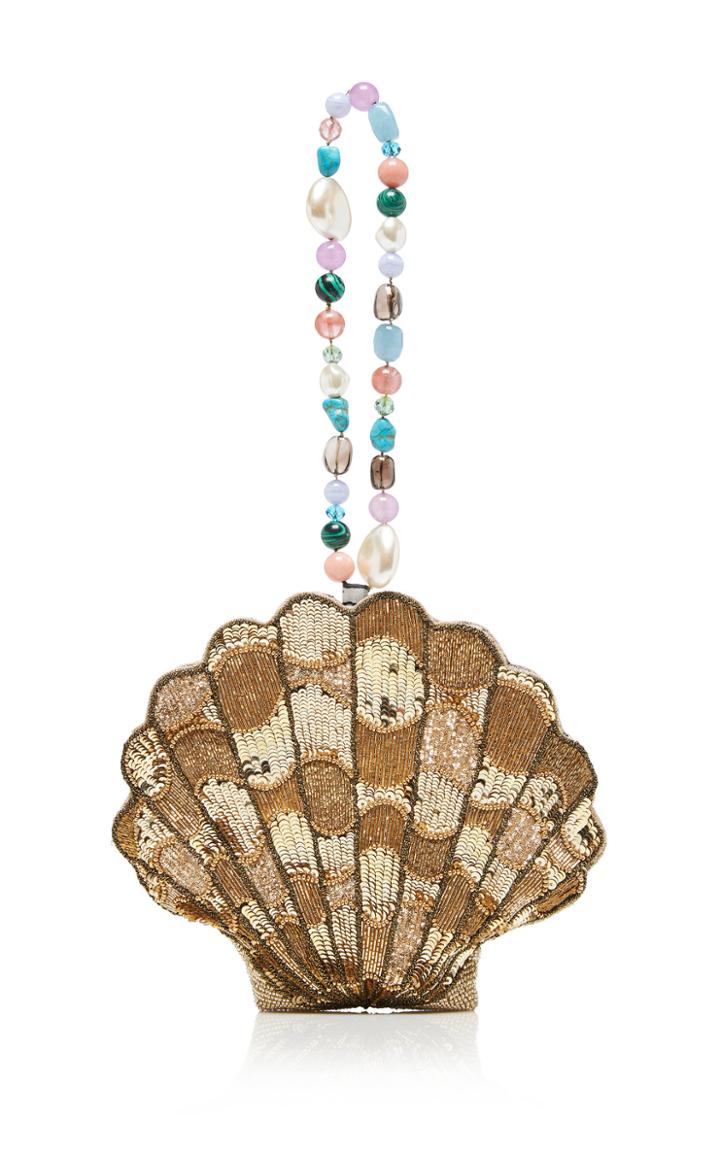 Rixo Sacha Shell Embellished Bag