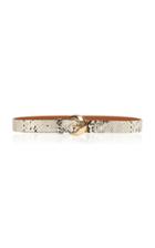 Moda Operandi Rejina Pyo Snake-effect Skinny Leather Belt Size: S