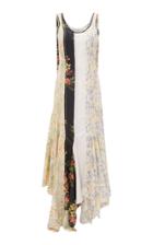 Moda Operandi Jw Anderson Multi-print Crepe Asymmetric Maxi Dress