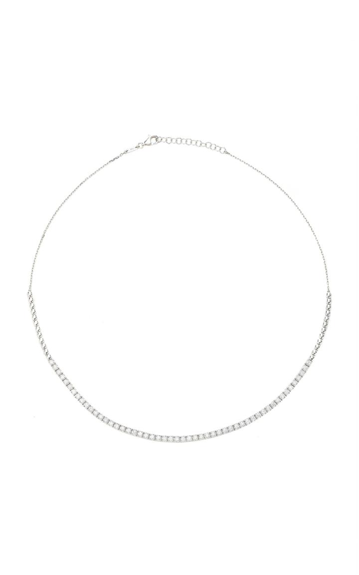 As29 White Diamond Short Necklace