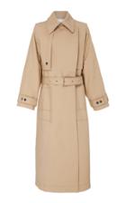 3.1 Phillip Lim Belted Collared Cotton-blend Trench Coat