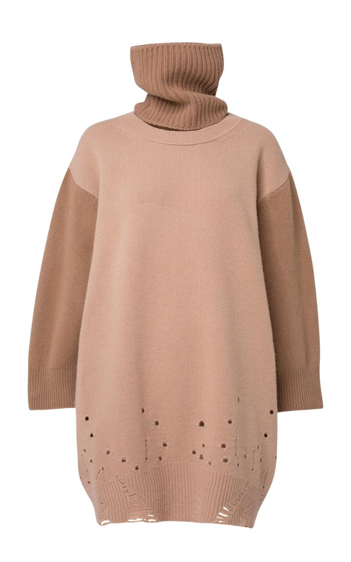 Moda Operandi Dorothee Schumacher Inspiring Looks Distressed Mini Sweater Dress