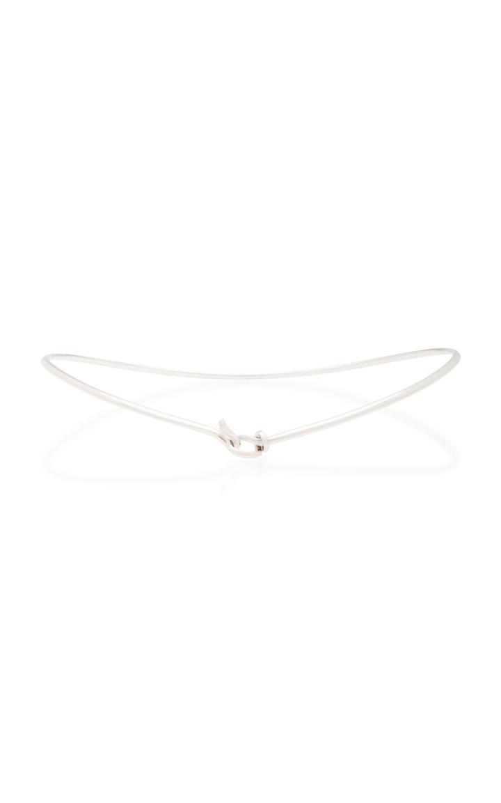 Georg Jensen Exclusive To M'o: White Gold Dew Drop Neck Ring