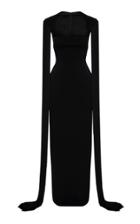 Alex Perry Dallas Fringe-accented Overlay Gown