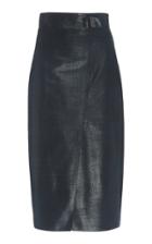 Moda Operandi Akris Pearlized Suede Pencil Skirt Size: 2