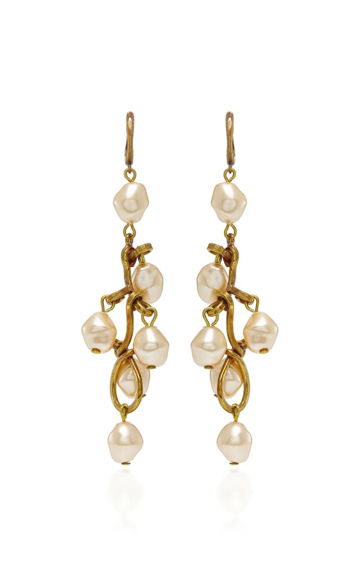 Marni Pearl Gold-tone Drop Earrings