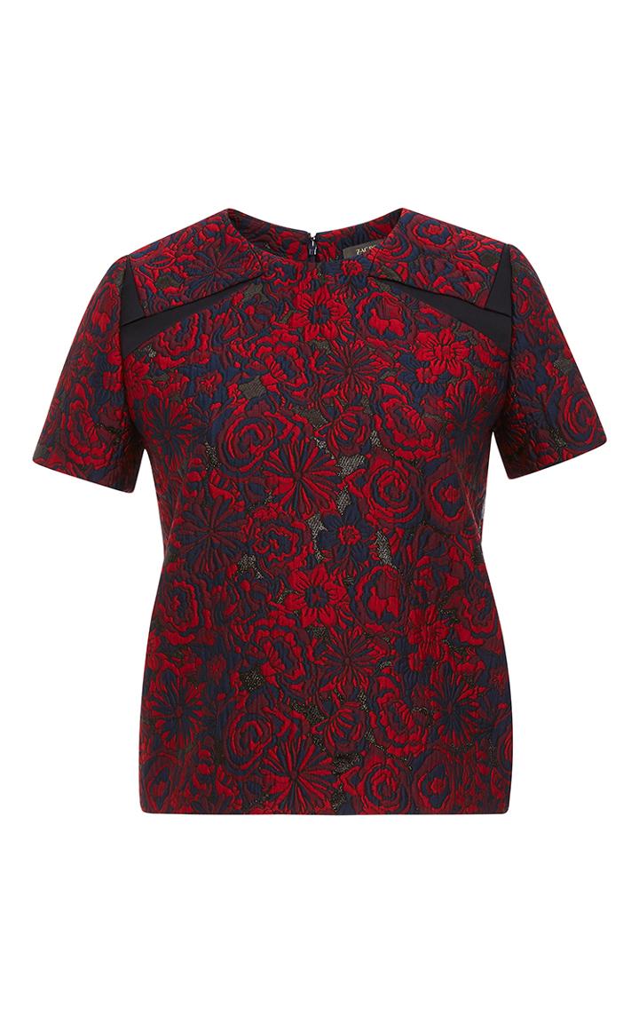 Zac Posen Novelty Jacquard Tee