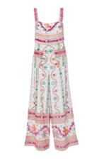Juliet Dunn Embellished Cotton Jumpsuit