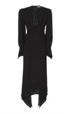 Olivier Theyskens Telia Padded Shoulder Silk Dress