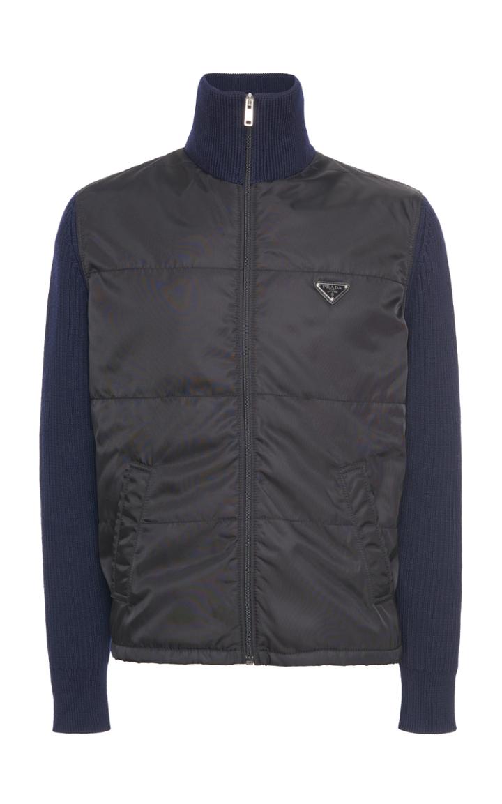 Prada High-neck Shell Blouson Jacket