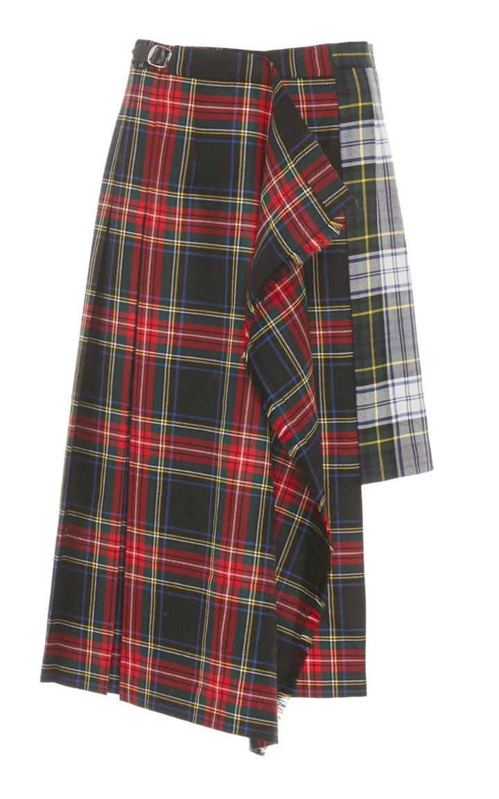 Tuinch Wool Plaid Kilt Skirt