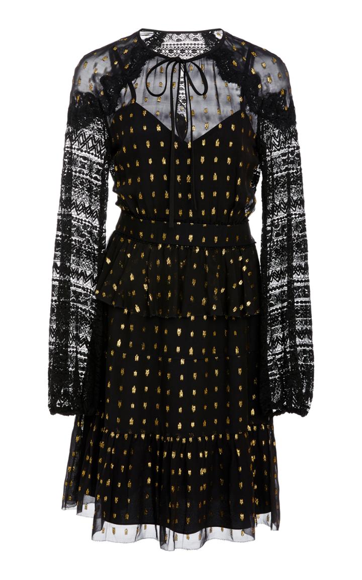 Temperley London Wondering Lace Sleeved Dress