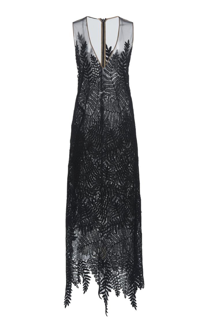 Akris Embroidered Jersey Dress