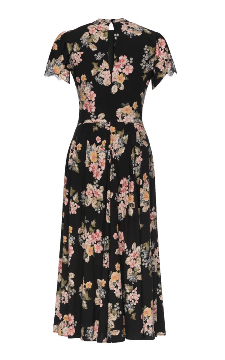 Lena Hoschek Geraldine Floral Midi Dress
