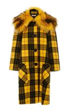 Michael Kors Collection Coat With Faux Fur Collar