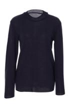 Nanna Van Blaaderen Navy Fine Tricot Knit Sweater