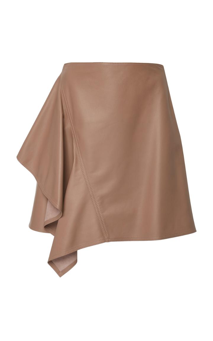 Adeam Ruffle Moto Skirt