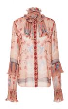 Anna Sui Feathers & Folage Top