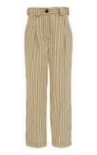 Mara Hoffman Jade Striped Twill Straight-leg Pants