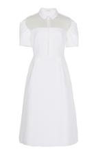 Delpozo Pleated Sleeve Mini Dress