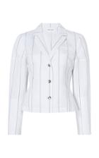 Michelle Waugh Dixie Cotton-blend Shirting Blazer