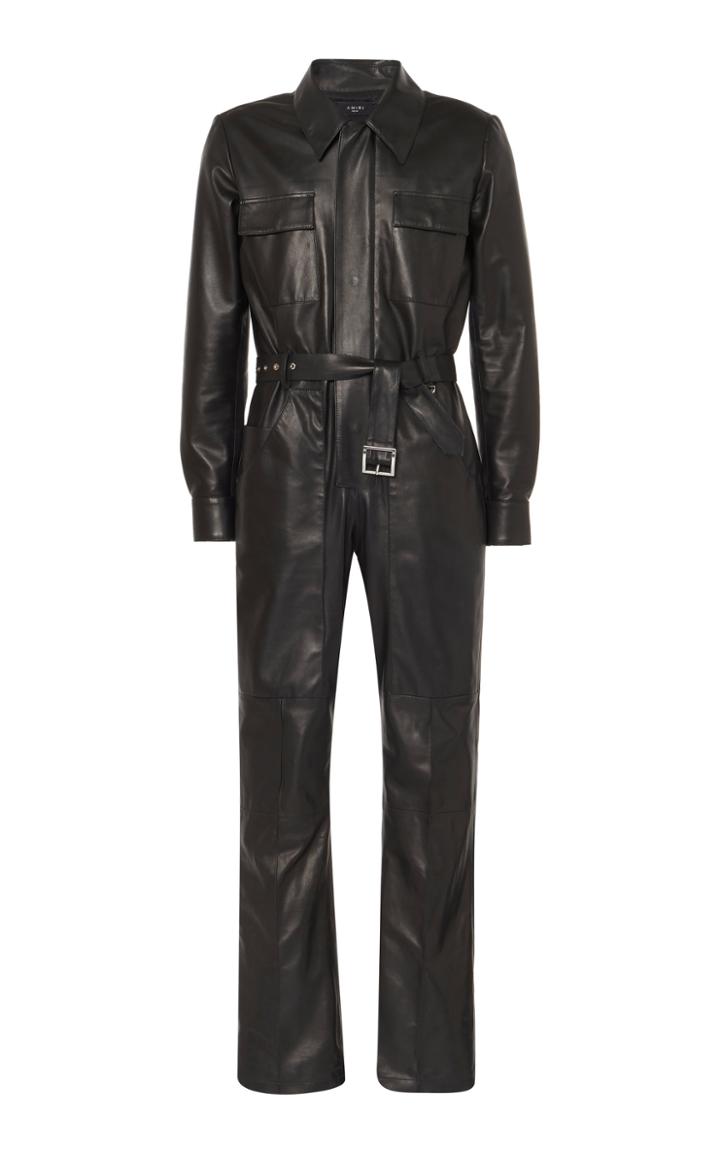 Moda Operandi Amiri Leather Jumpsuit