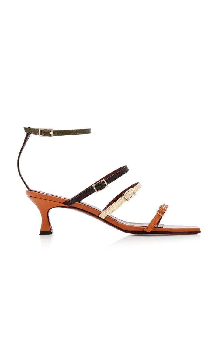 Manu Atelier Naomi Color-block Leather Sandals