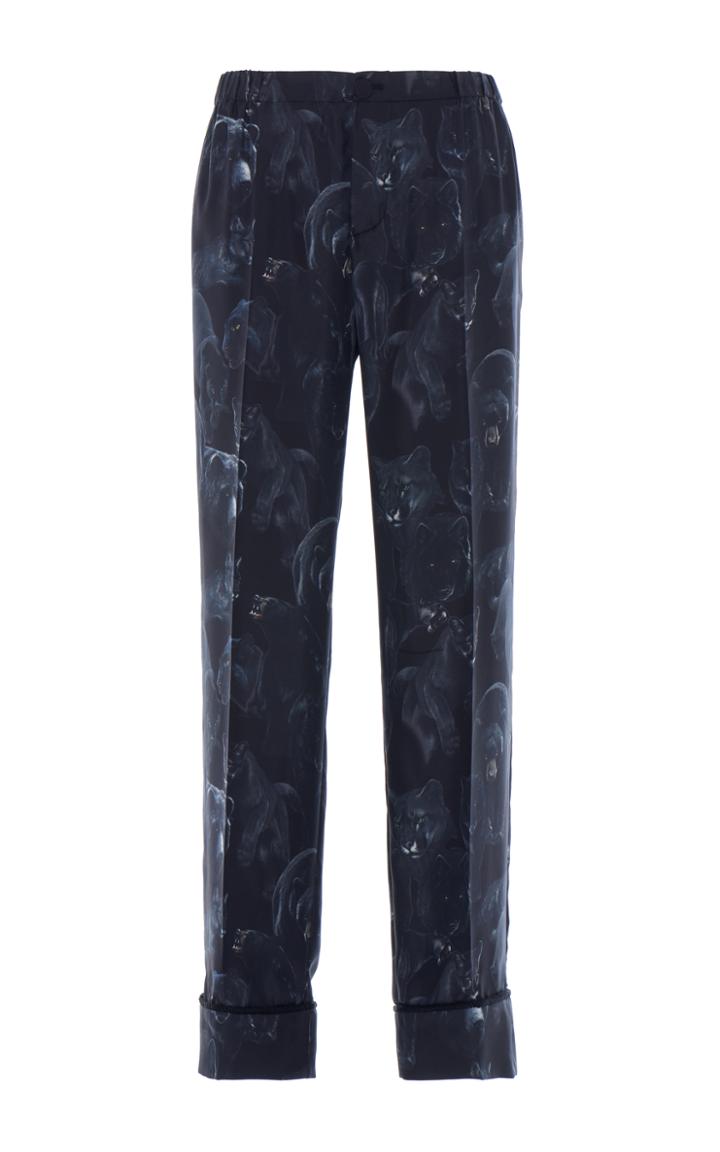 For Restless Sleepers Printed Animals Silk Ade Top