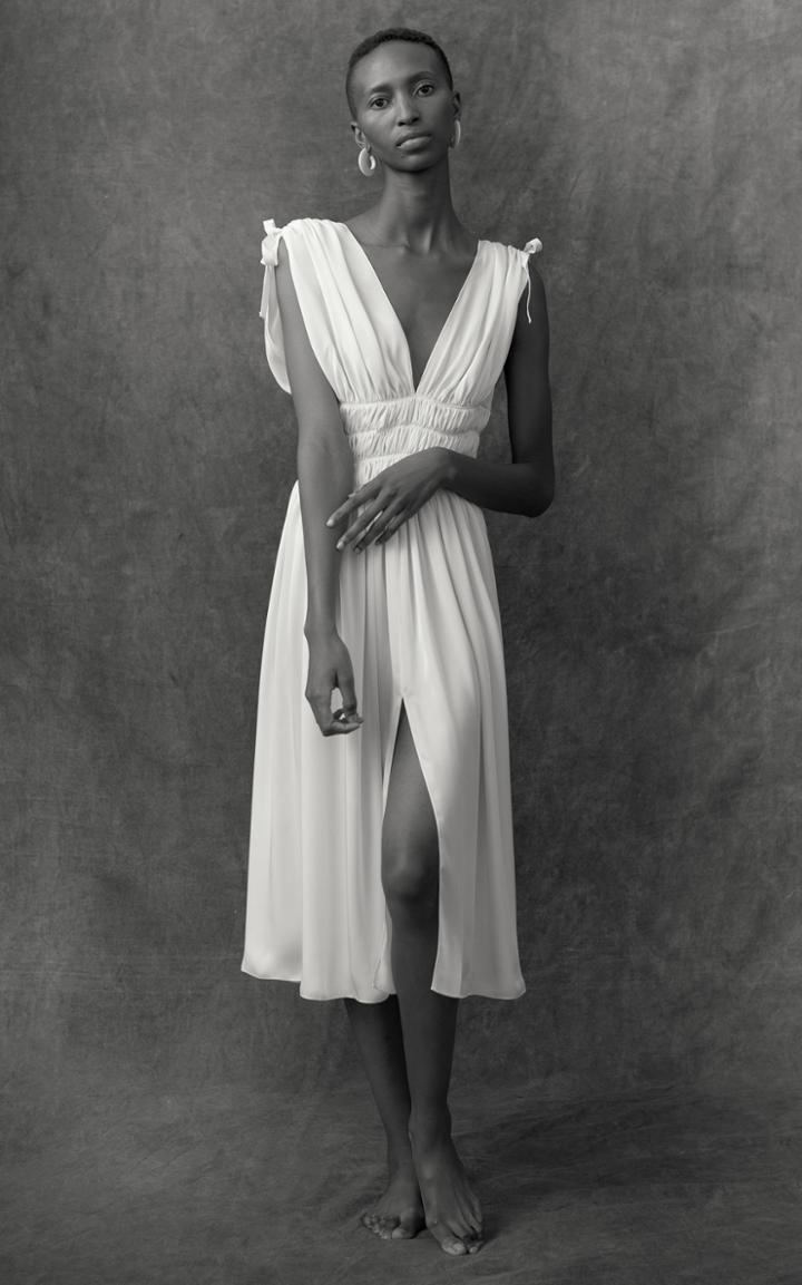 Moda Operandi Maison Rabih Kayrouz Midi Charmeuse Dress Size: 34